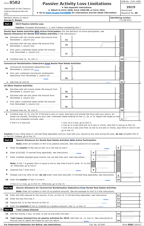 WA 99210. Dr. Beeper's Social Security number is 775-88-9531. Dr. Beeper's works