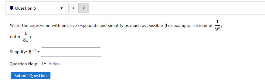 as much as possible (For example, instead of 92 enter 81 Simplify: