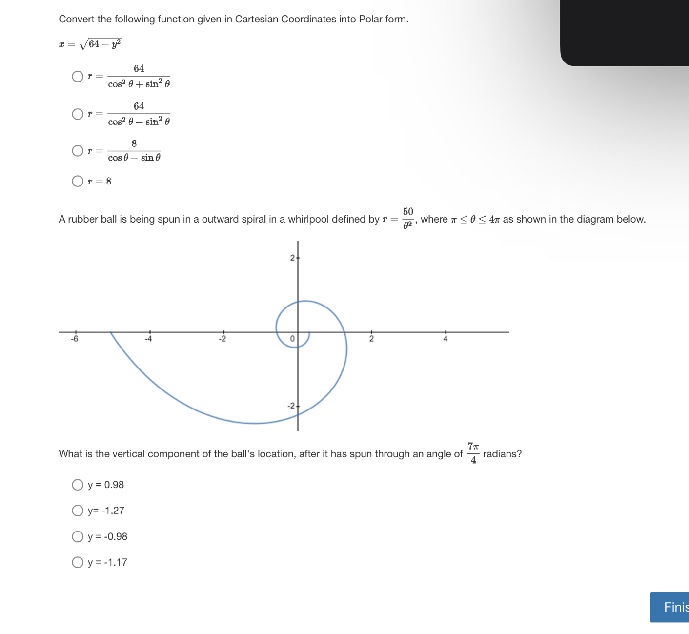 the equation representing this parabola? Oy=[m+2)z2 Oy=%(m+5)=+2 Oy=%{I3)E+3 What is the equation