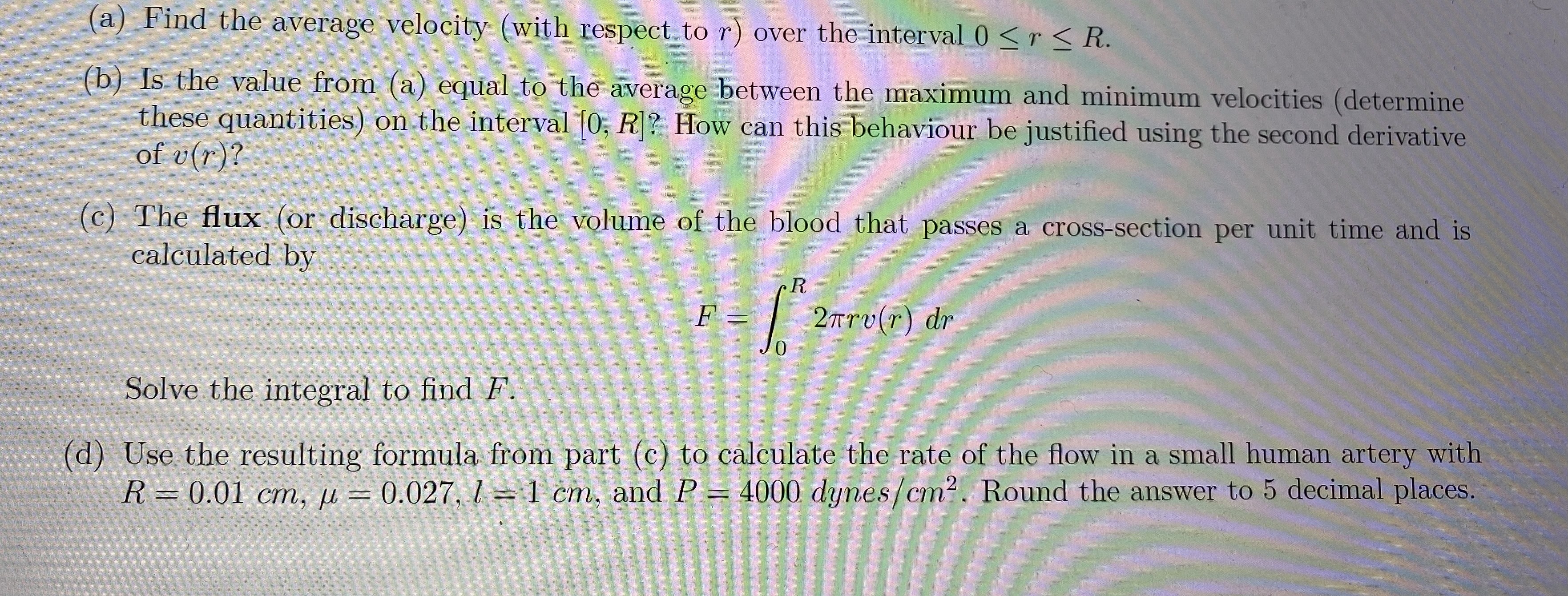 represents the distance from the central axis. The relationship between v and