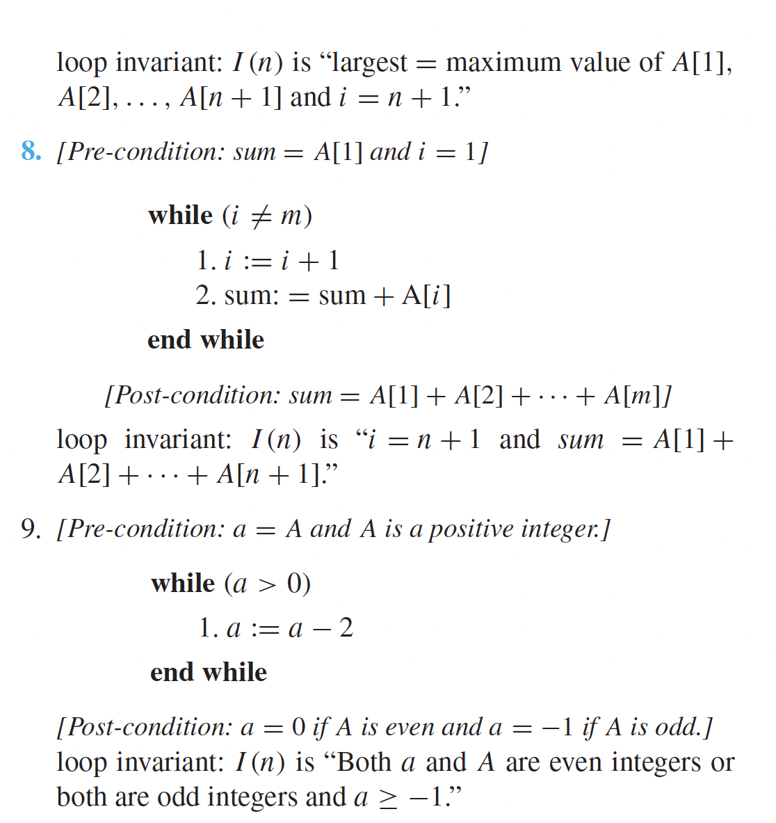 odd 3. loop: while (m > 0 and m = 100) m