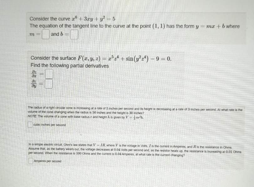 please explain each in steps Consider the curve " + 3ry