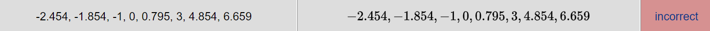 List all the critical values of f(a:). Note: Give your answer as