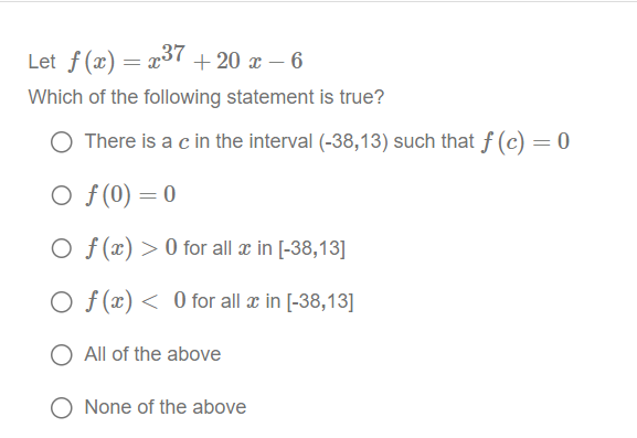 Let f (a) = 237 + 20 x - 6 Which