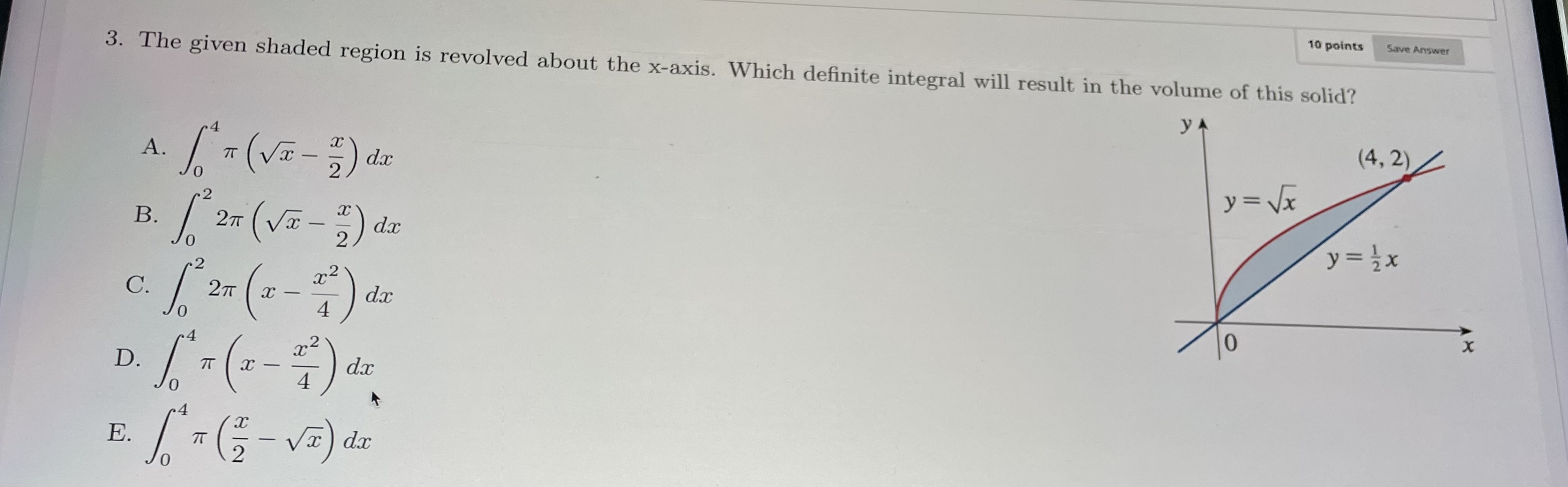 2 2 + 2 ) dy x = ey X C. (