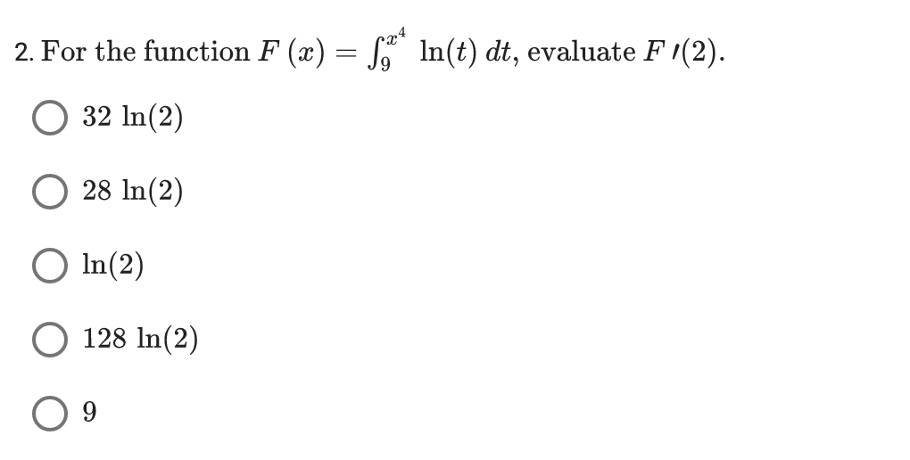 F /(2). 32 In (2) O 28 In(2) O In(2) O 128