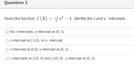(0,-1)\fQuestion 3 Given the function f (@) = -2 - 6x -