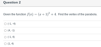 8, identify the x and y intercepts. O x intercepts: (-4,0) and