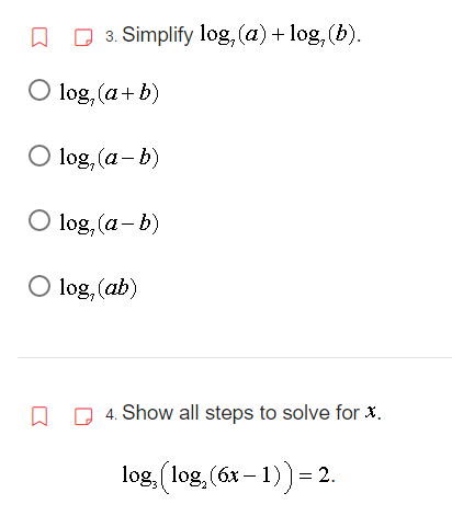- - log(mn) O log $/mn O log(mn) Oo 2. Use the