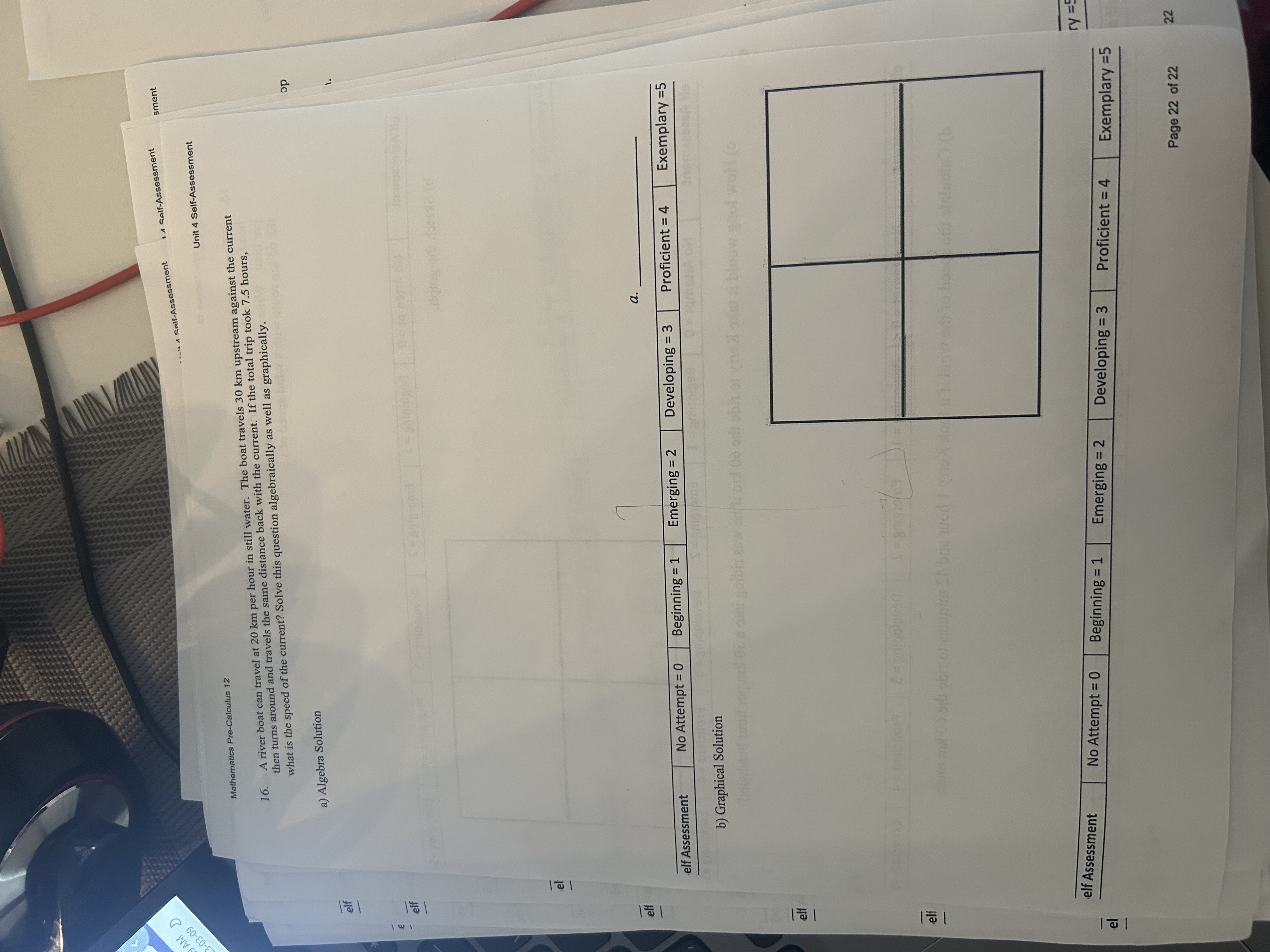 Proficient = 4 14. Solve each of the following rational functions algebraically