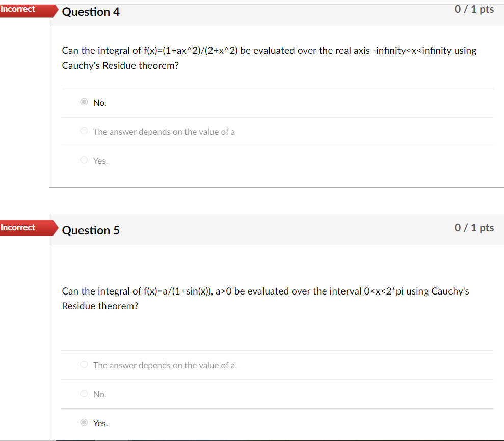 integral of f(x)=(1+x\"'2]/i2+ax"'2) be evaluated over the real axis innitysi-zsinnitvr using Cauchv's