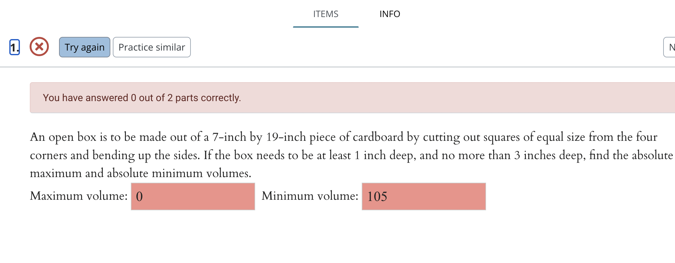numbers differing by 48 whose product is as small as possible. Enter