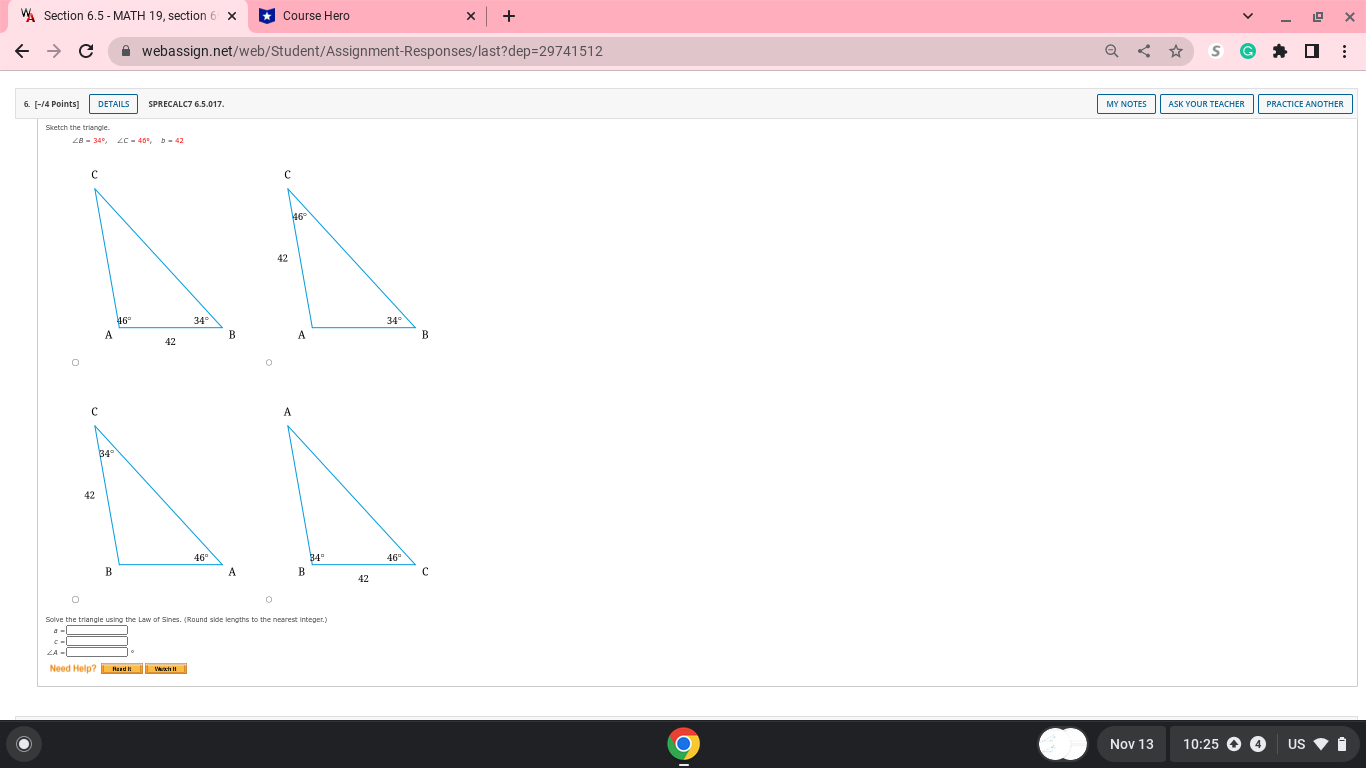 DETAILS SPRECALC7 6.5.005. MY NOTES ASK YOUR TEACHER PRACTICE ANOTHER Use the
