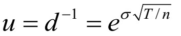  Explain why a dense binomial tree (meaning, n large) calibrated as