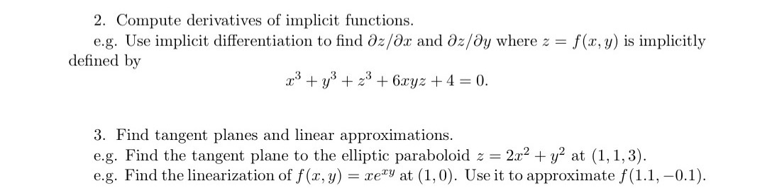 find Oz/Ox and Oz/dy where z = f(x, y) is implicitly defined