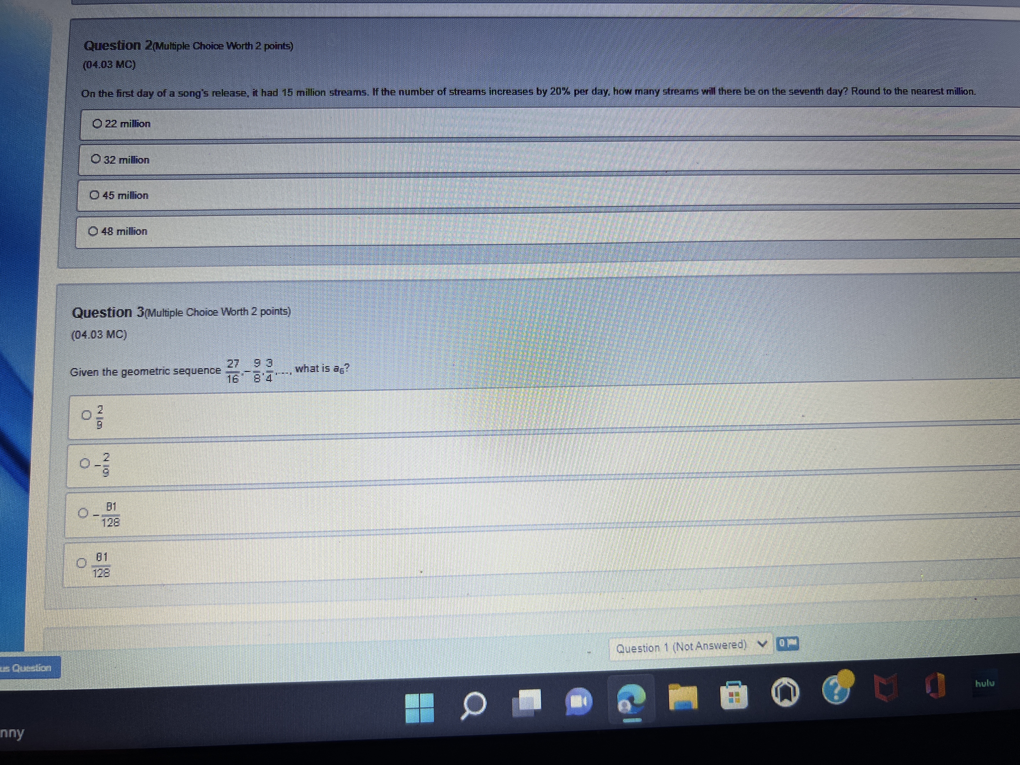 2 points (04.03 MC) On the first day of a song's release,