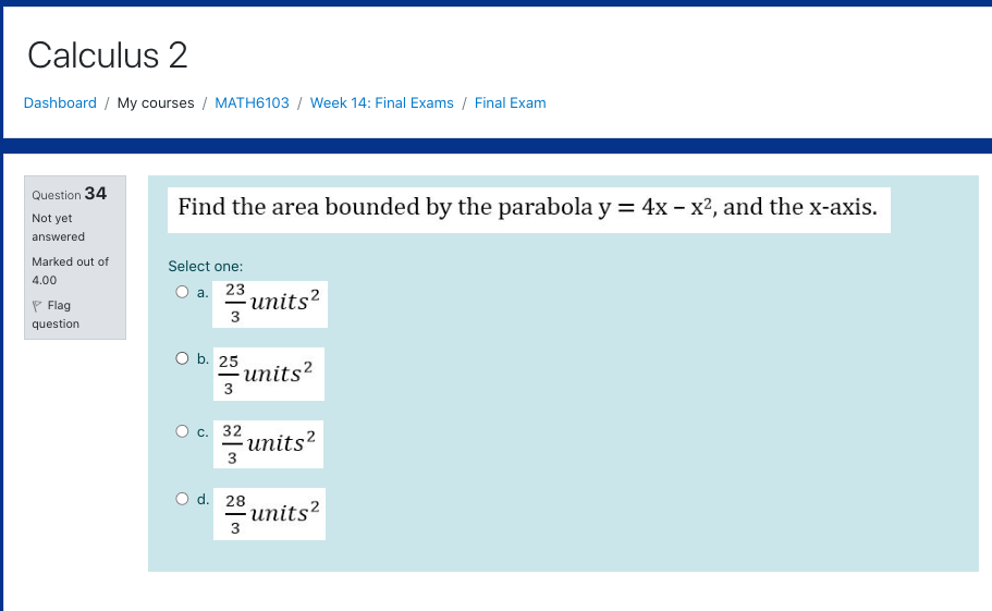 generated. stion 38 The area bounded by y2 = x; x =