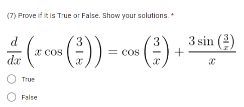 or False. Show your solutions. * E (In. (3:3 sian? : 2+
