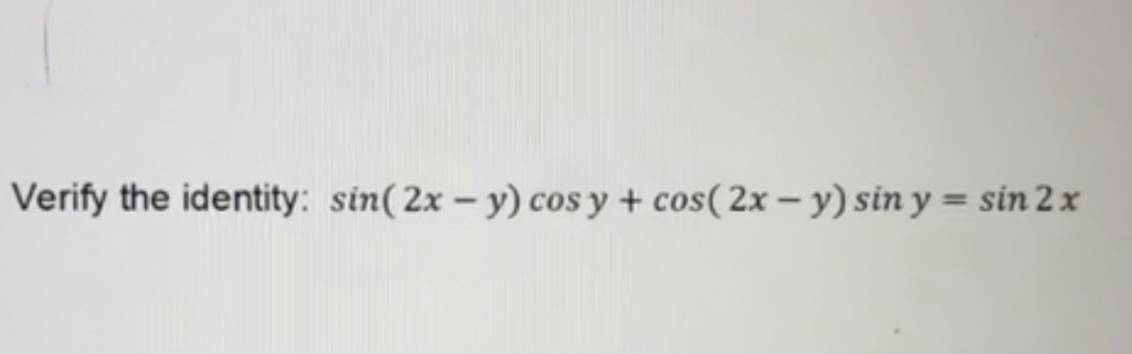 y = sin 2 x