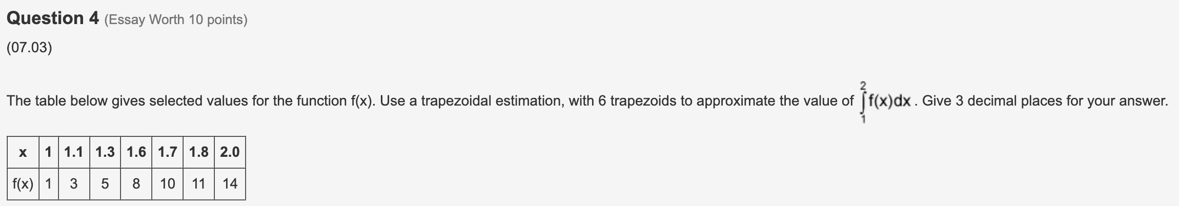 2 (Essay Worth 10 points) (07.02) Solve the differential equation 3: =