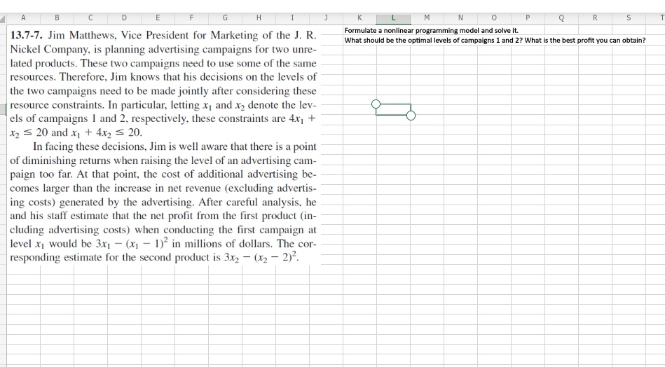 spreadsheet? with? formulas? A B C D E G H K M