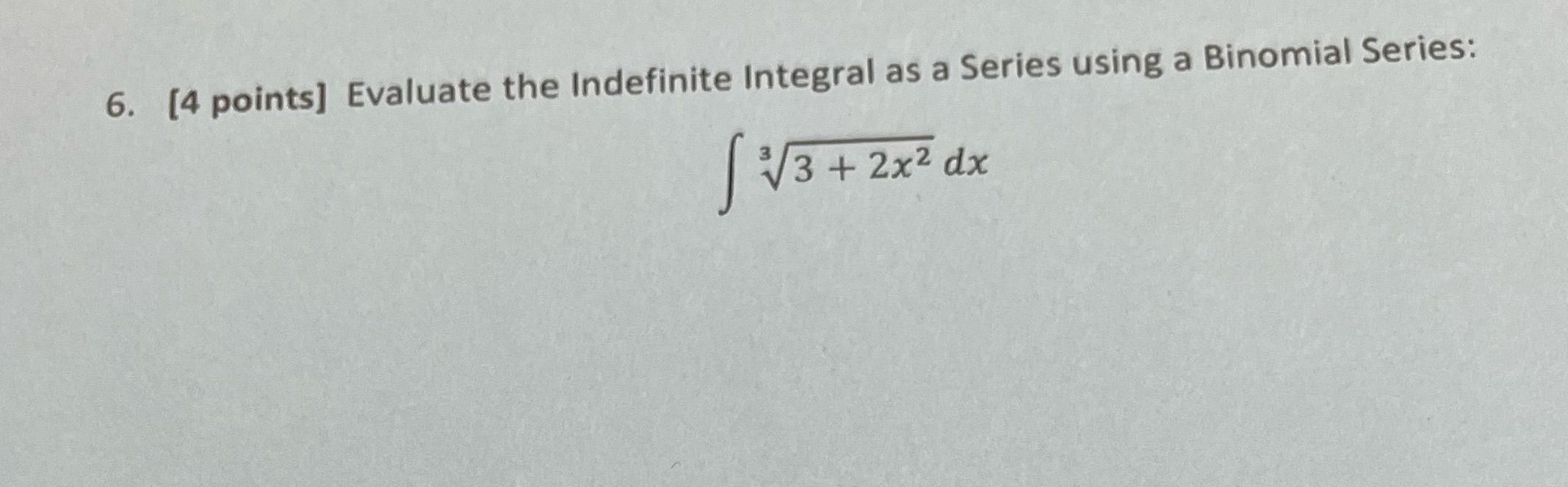 Binomial Series: