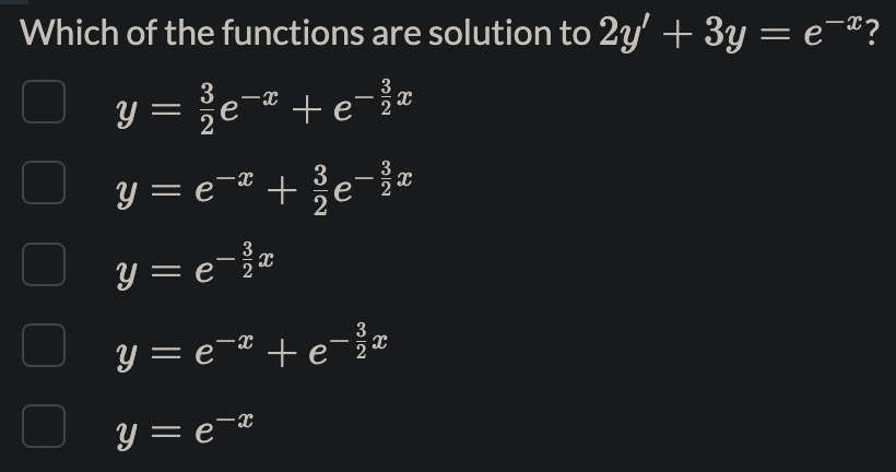 = 3 y" = 3 y' + 3y = 6x +11 y"