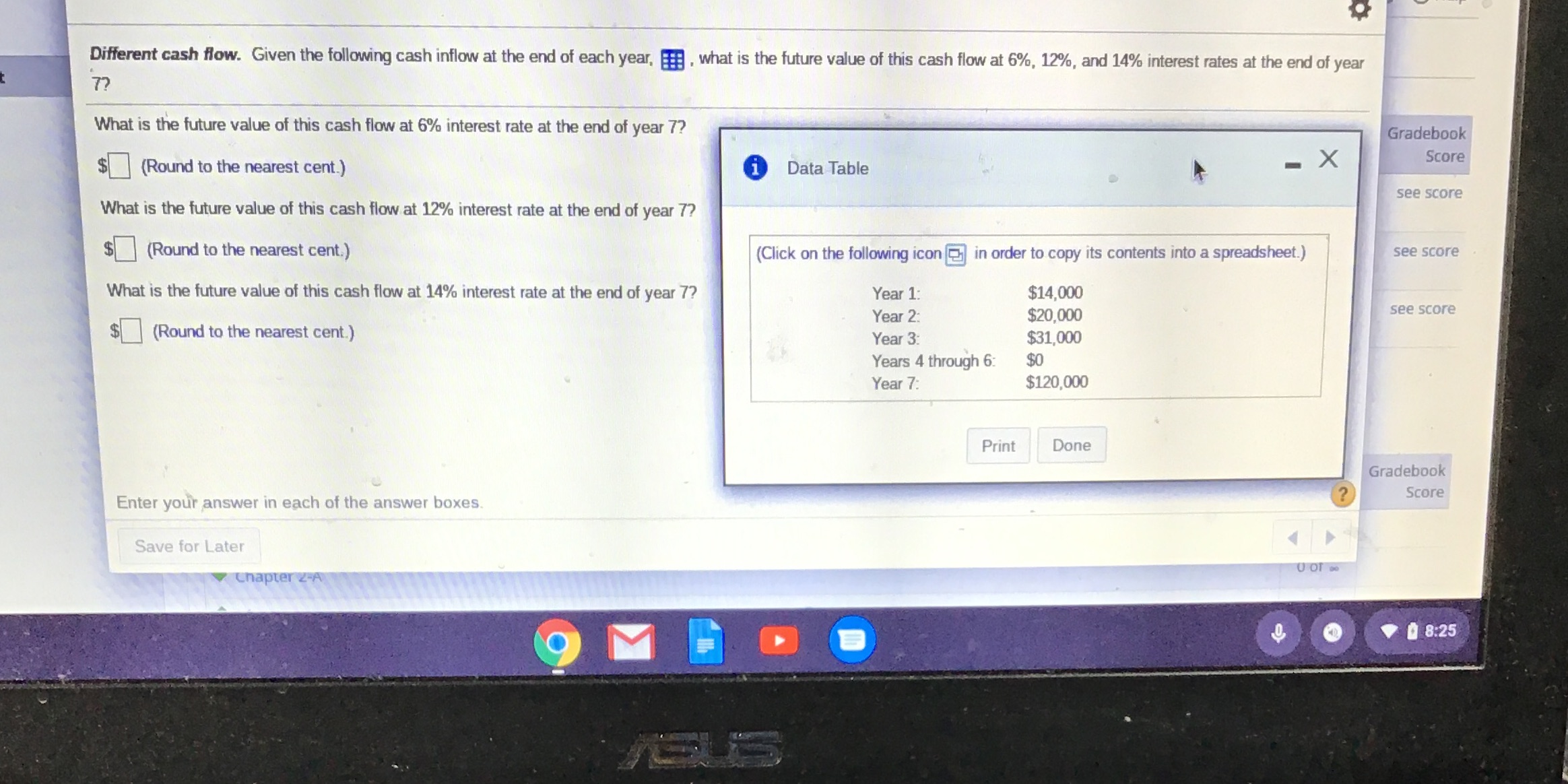  Pls answer all questions with explanations thx Different cash flow. Given
