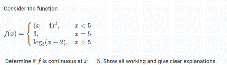 Consider the function (ac - 4)2, 5 f(a) = 3, T