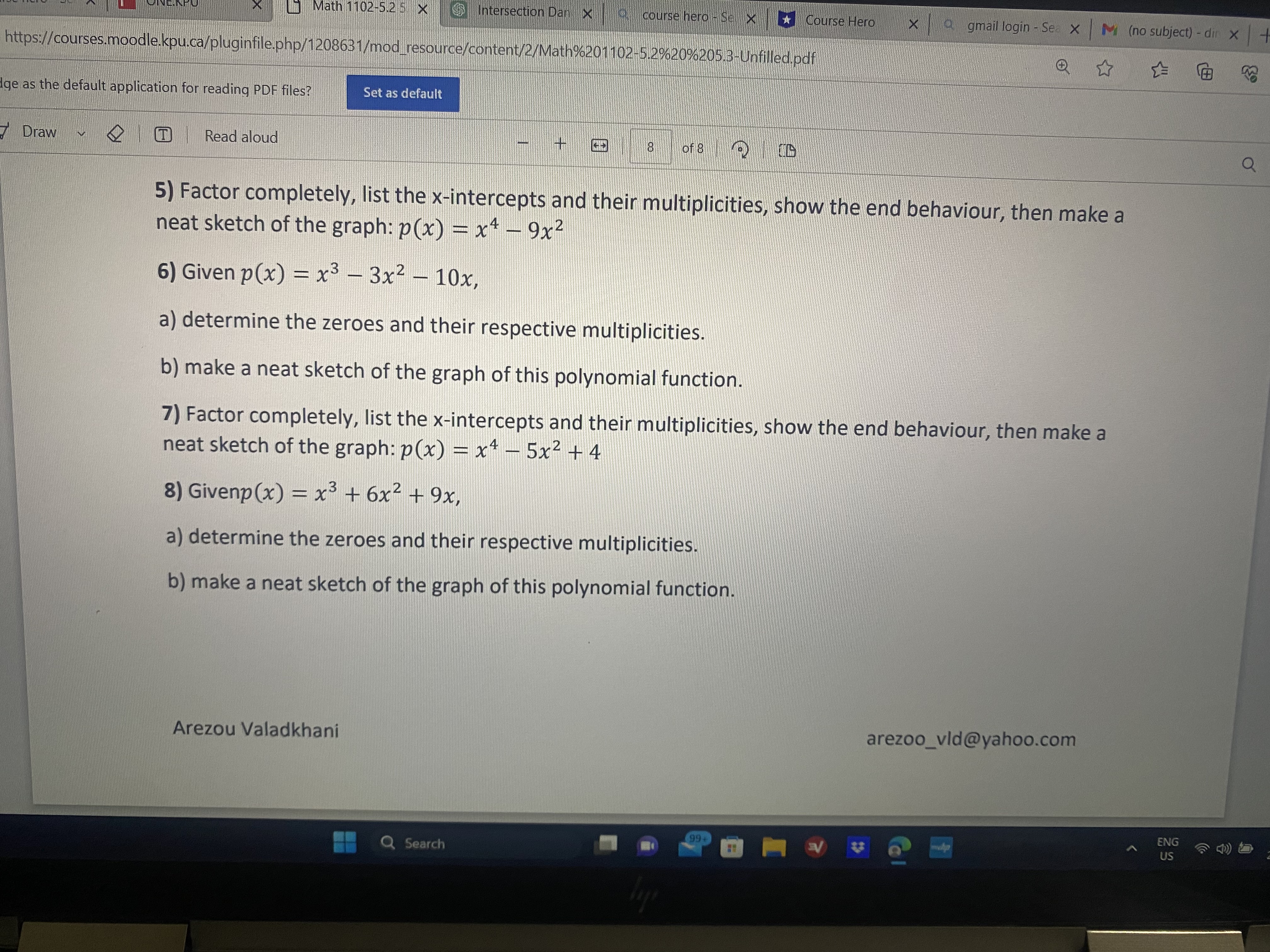  Math 1102-5.2 5 x Intersection Dan X course hero - Sex