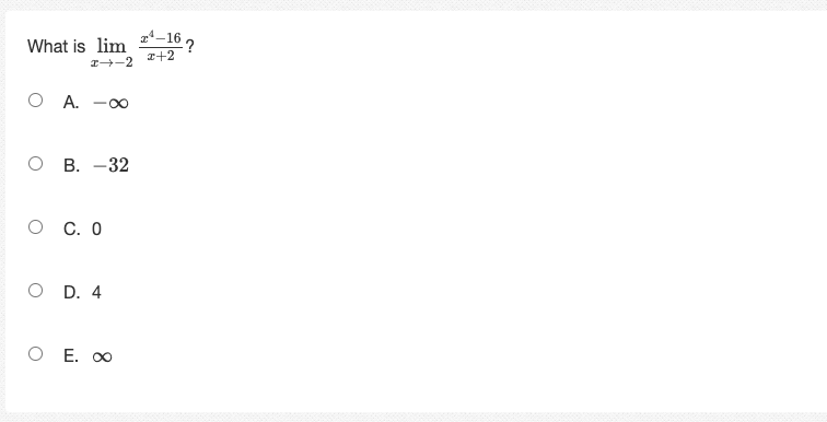 the function has a cusp at x = 1. O B. The