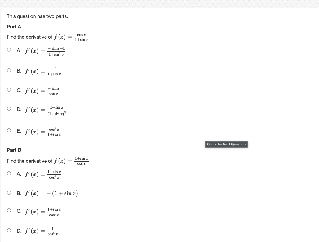 = 2'? O A. y=2a'.+4 O a. y=%a:+ O c. y=%a:+4 What