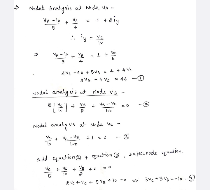 5 4 .. ly = Vc 10 D VA - 10 4