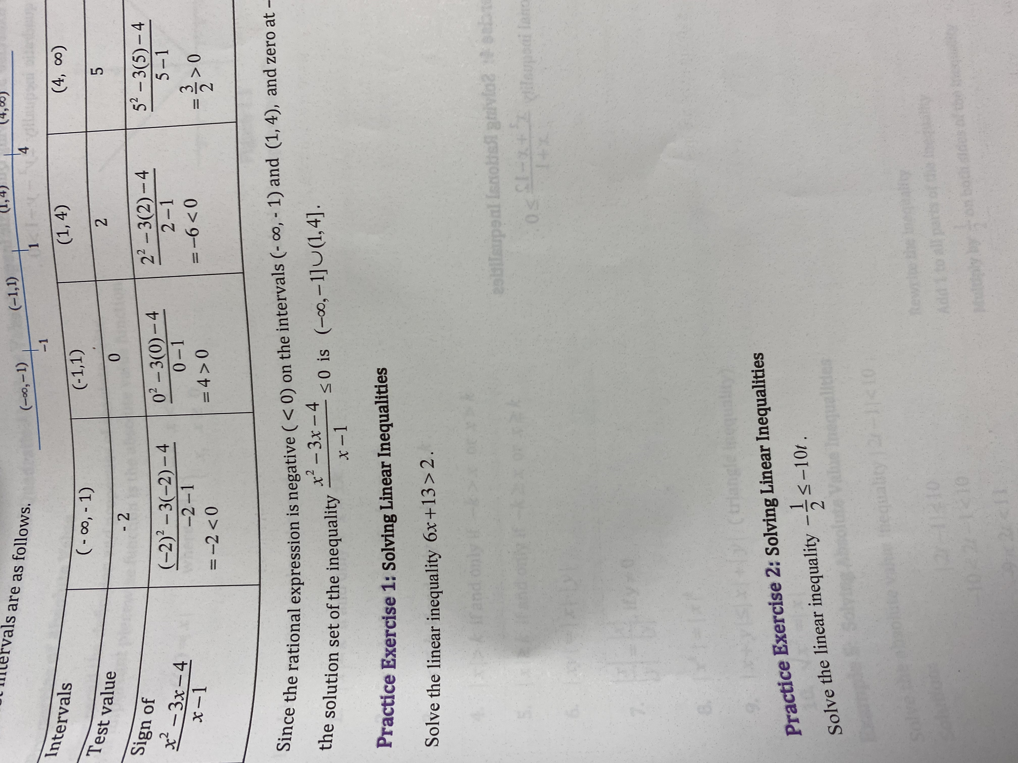  How do you determine what test intervals to use when solving