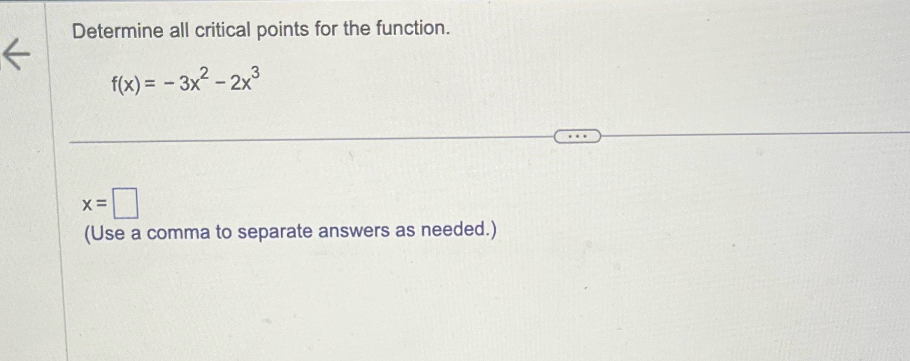 - 2x3 .. . X = (Use a comma to separate answers