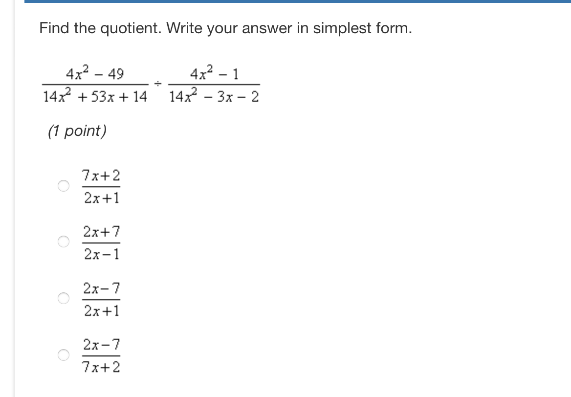 al O +1,+2,13, 16 O +1,+2, 13, 16,+ N/ WUse the Remainder