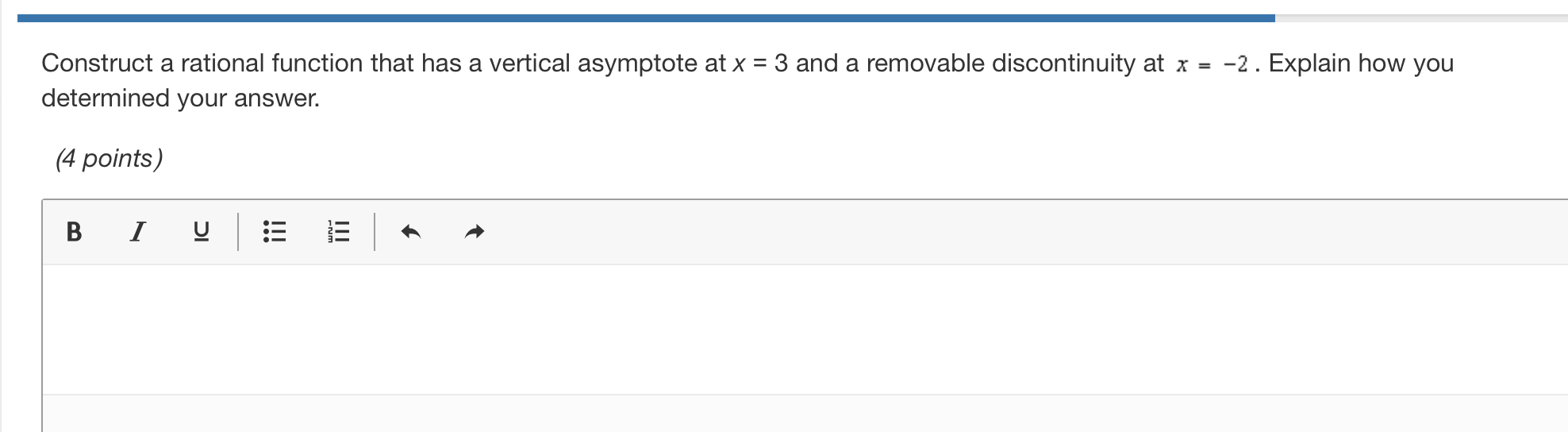 4x (1 point) O ( -00 , 4 ) W / -