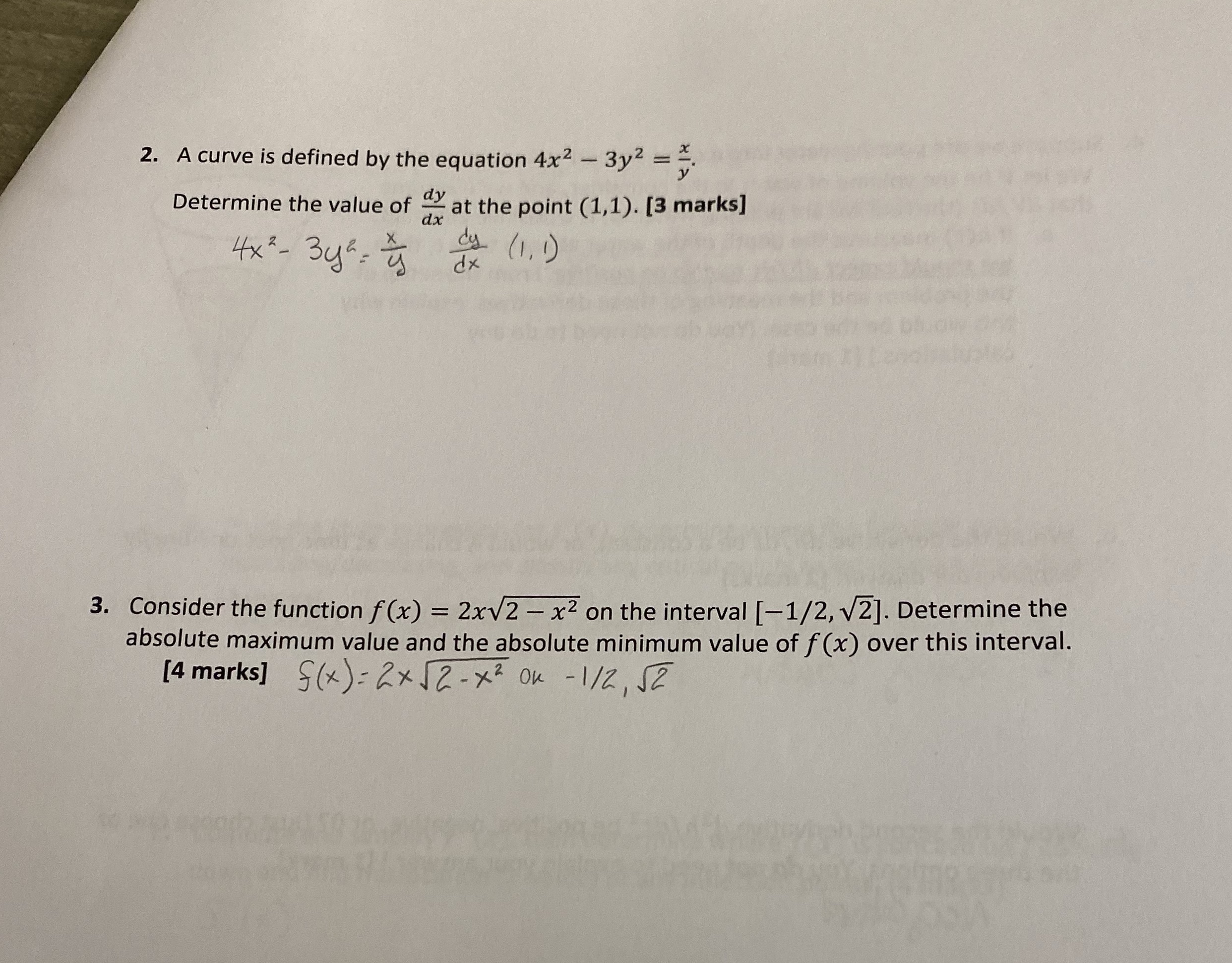 4x2 - 3y2 = *. Determine the value of " at the