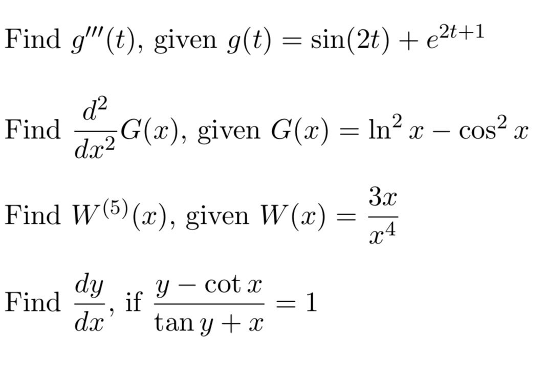 given G(x) = In2 x - cos2 x da2 3x Find W()
