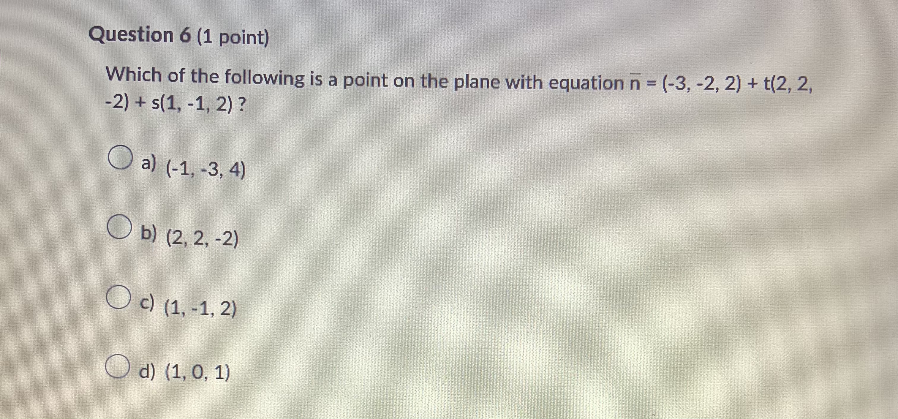 Please answer as quick as you can, thank you! Question 6