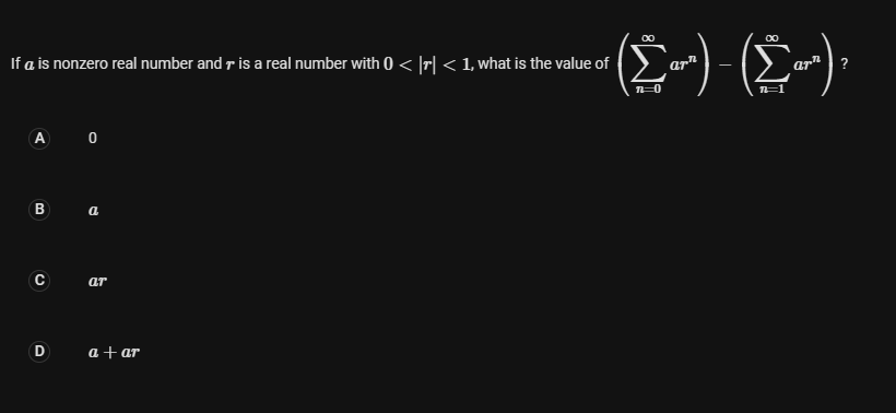 a sequence of real numbers with n = 0, 1, 2, ...