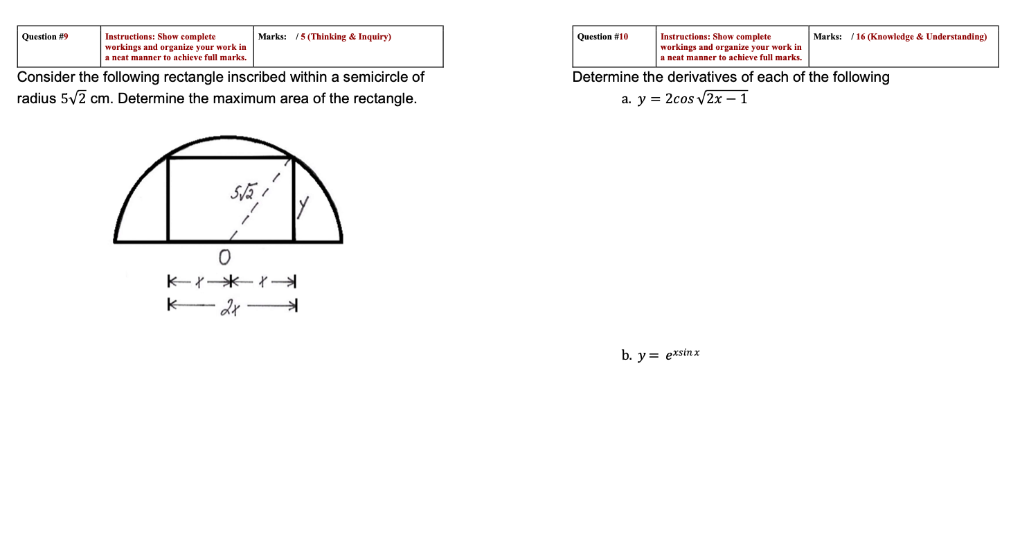  Instructions: Show complete Marks: 1'5 (Thinking 8: Inquiry) Question it'll] Instructions: