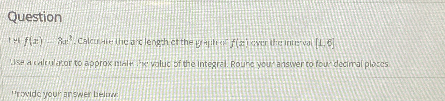 the graph of f (a) over the interval [1, 6]. Use a