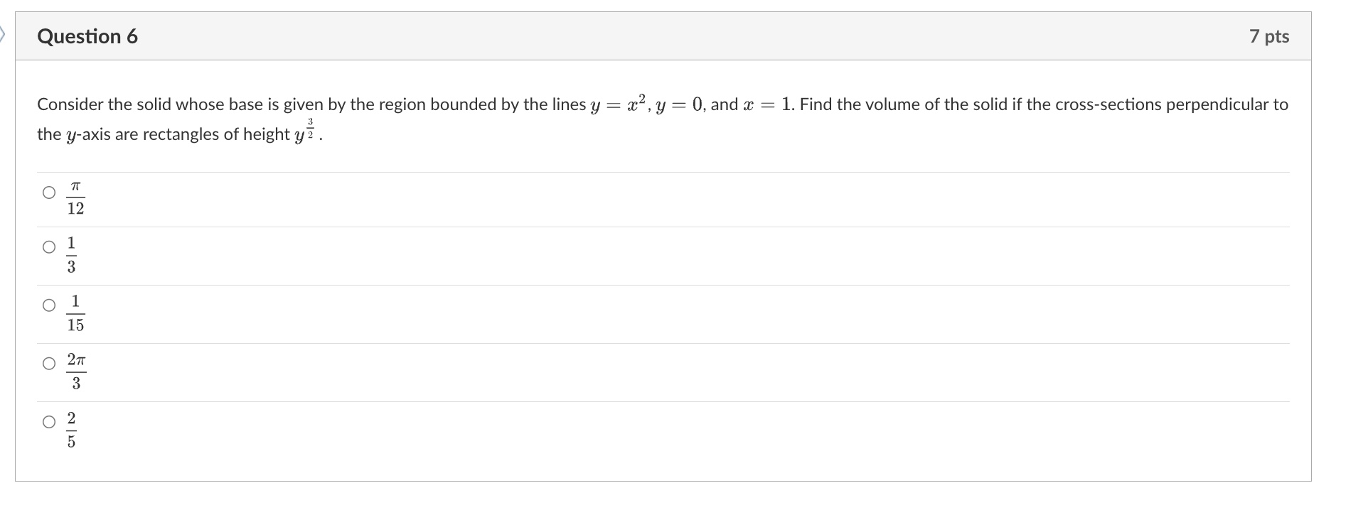 by the region bounded by the lines y = x2, y =