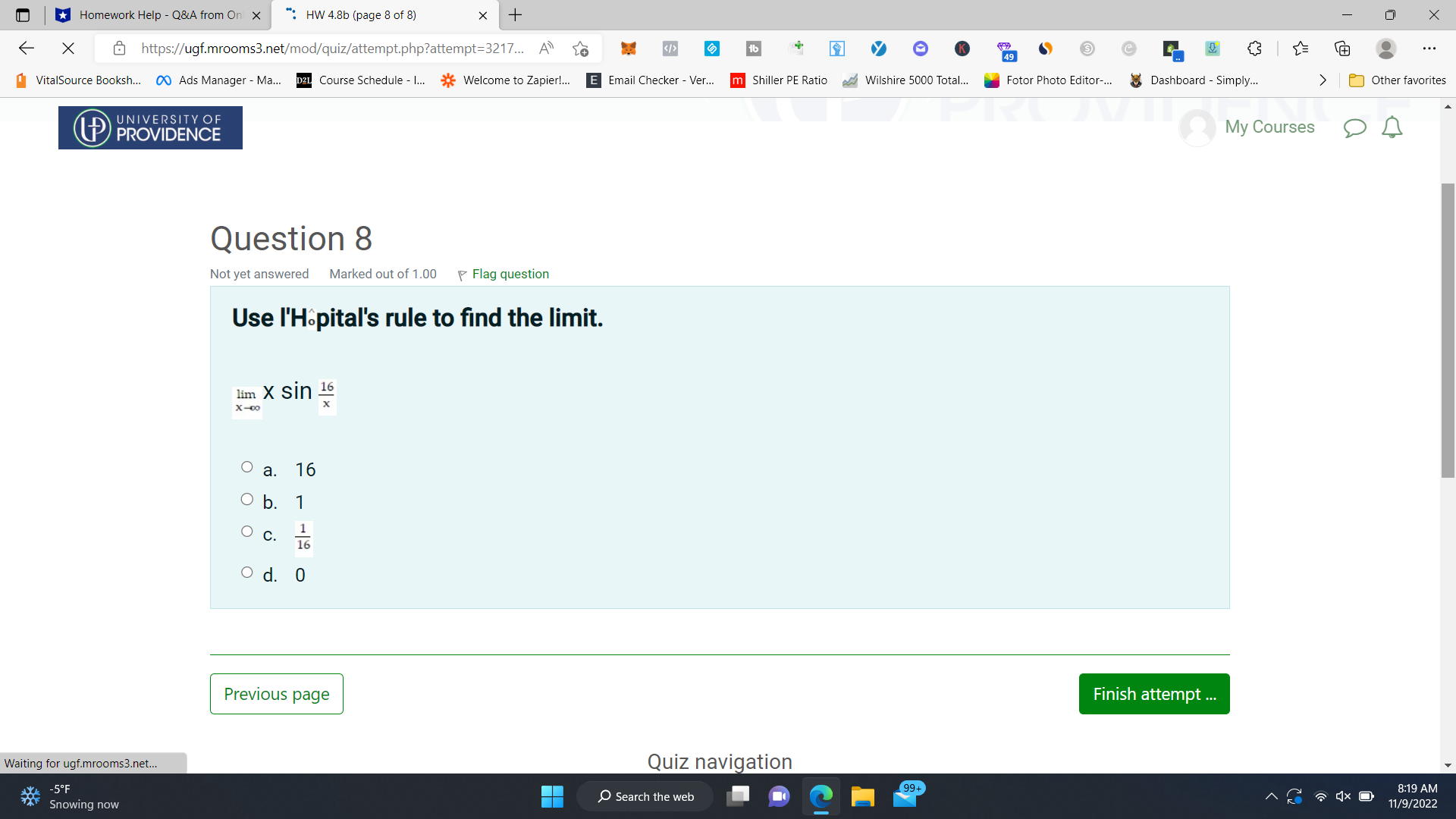 lim 1 + 2 )X X-0o x4 O a. co Ob. 0