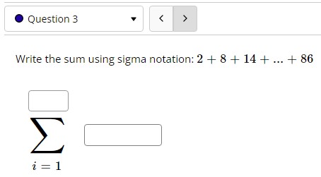 ... Select an answer v Write the sequence in the standard form: