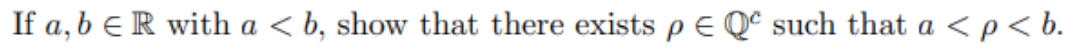 exists p e QC such that a < p < b.