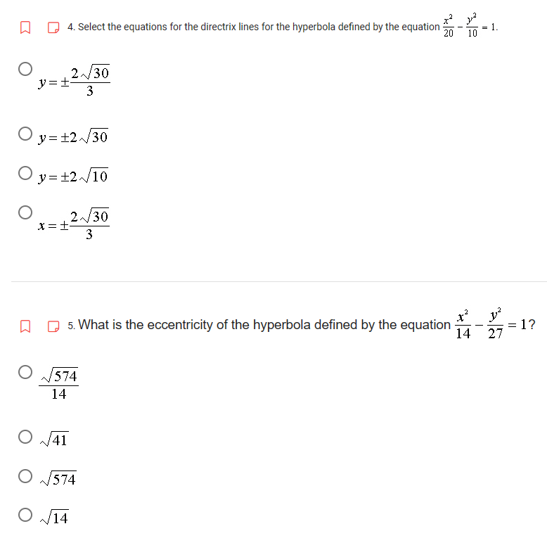 the coordinates of the center of the hyperbola? b) What are the