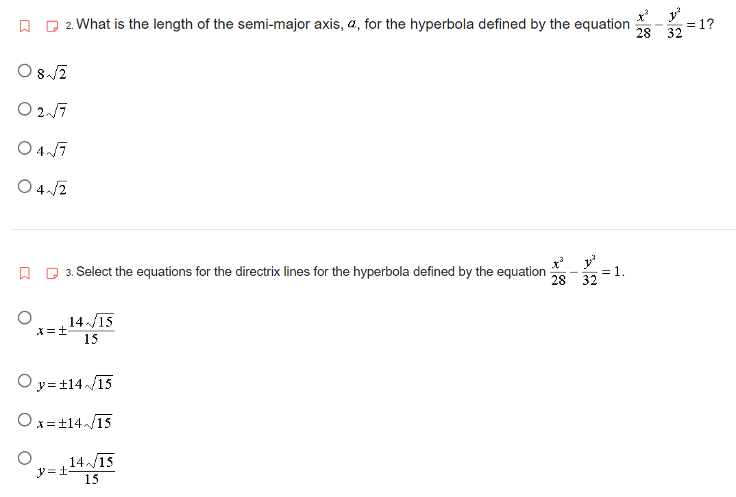 on graph paper (not graphing calculator). Be sure to include the foci