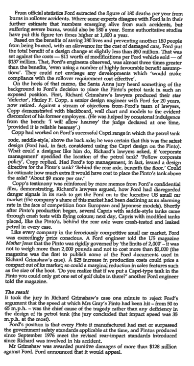 blame of any of the parties concerned. Introduction In 1978 a Californian